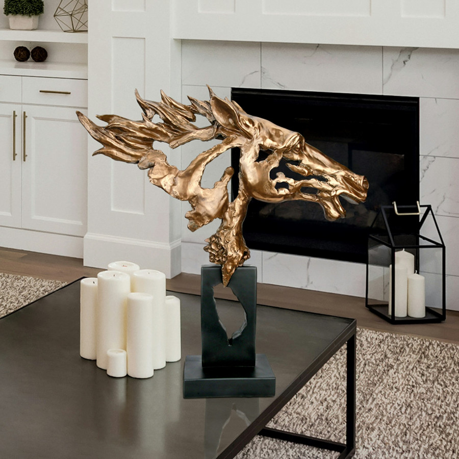 Toscano - Running Wild Stallion Horse Statue