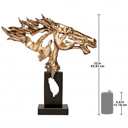 Toscano - Running Wild Stallion Horse Statue