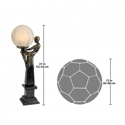 Toscano - Goddess of the Stars Art Deco Illuminated Statue