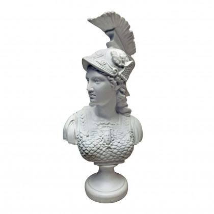 Toscano - Minerva Roman Goddess of Wisdom Bust in Marble/Designer Resin