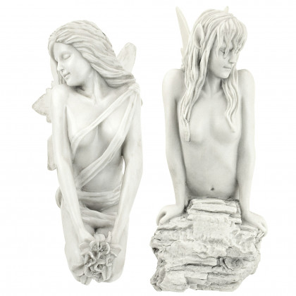 Toscano - Set of 2 The Enchanted Garden Fairies Sculptures