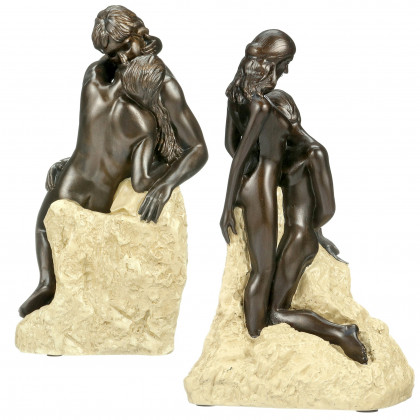 Toscano - Set of 2 The Kiss and Ashore Rodin Statues