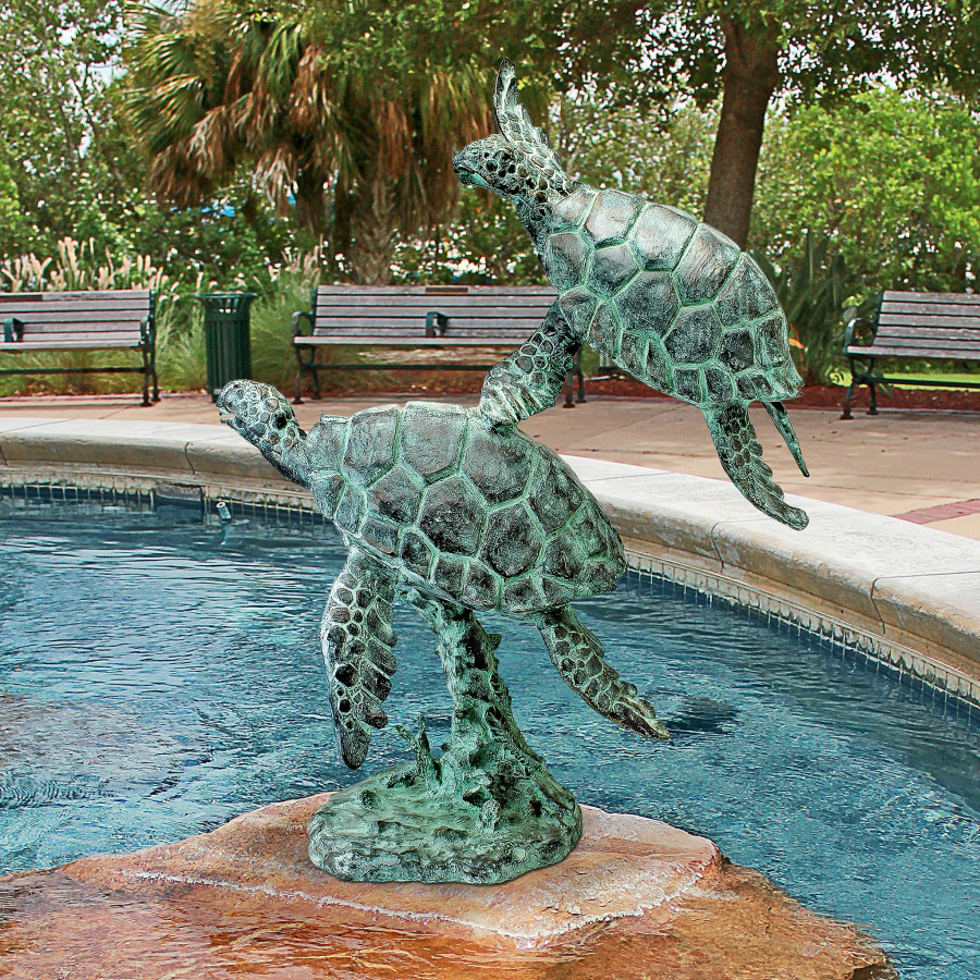 Toscano - Sea Turtles Garden Statue