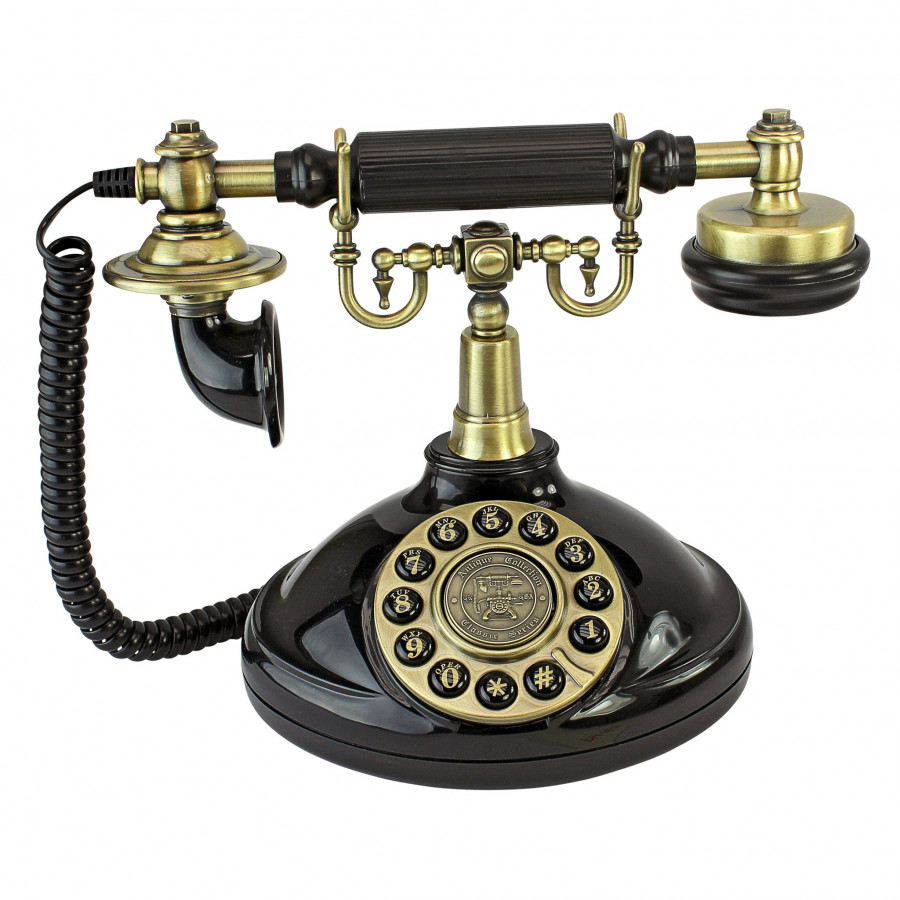 Toscano - Brittany Neophone 1929 Reproduction Telephone in Black