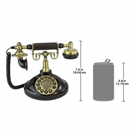 Toscano - Brittany Neophone 1929 Reproduction Telephone in Black