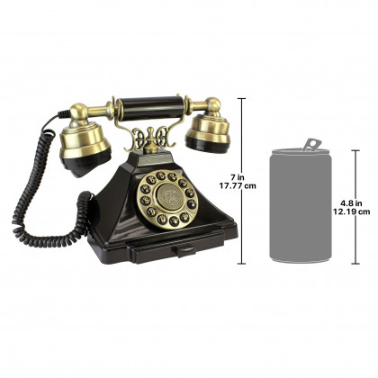 Toscano - Royal Victoria 1938 Reproduction Telephone in Black