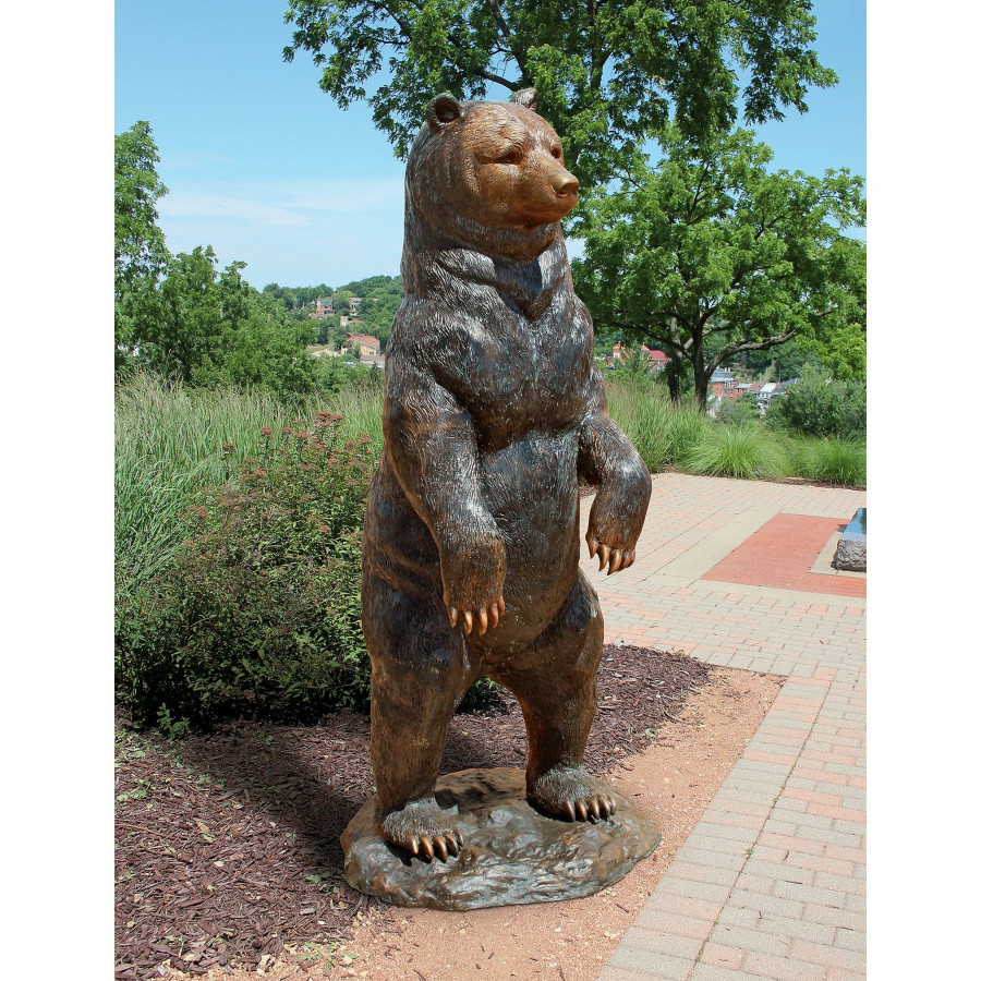 Toscano - Standing Black Bear Garden Statue