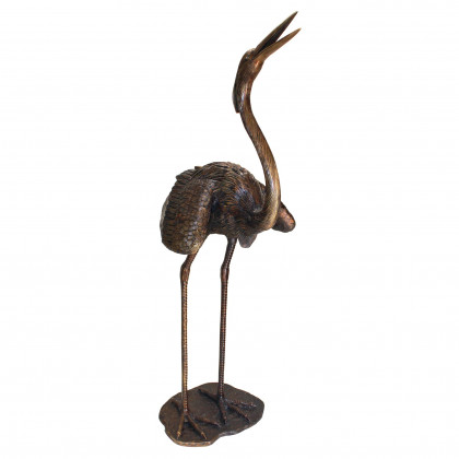 Toscano Grande Heron Garden Statue - Head Low