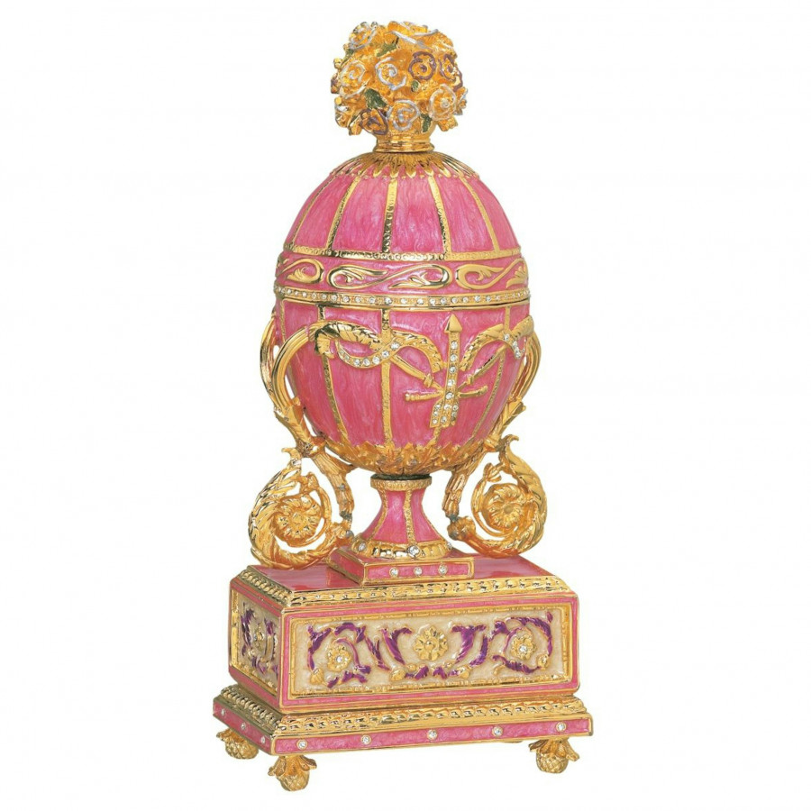 Toscano Saint Petersburg Imperial Romanov-Style Collectible Enameled Egg - Katrina