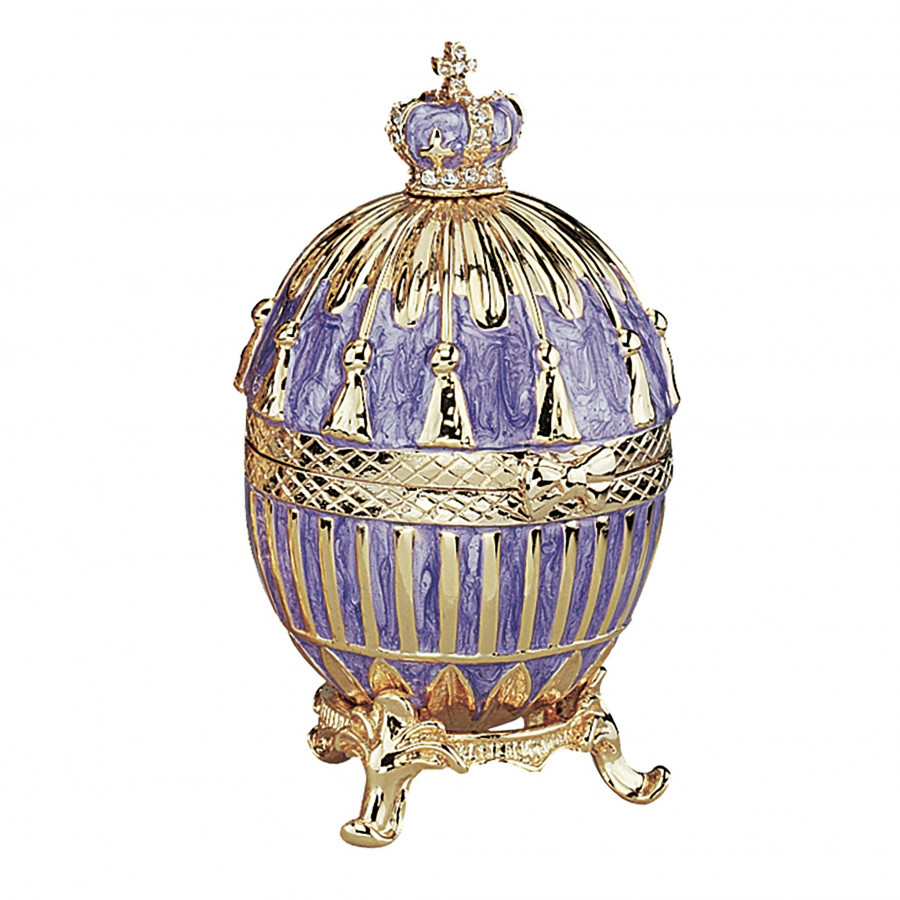 Toscano Royal Romanov-Style Collectible Enameled Egg - Tassel