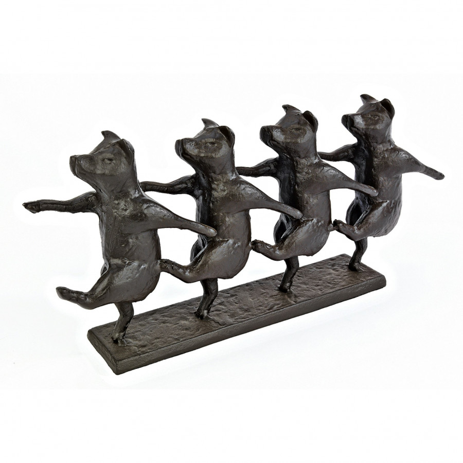 Toscano - Dancing Pig Chorus Line Statue