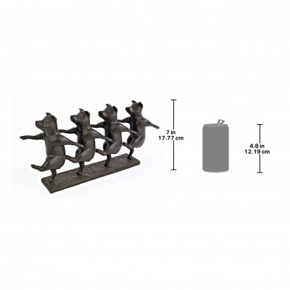 Toscano - Dancing Pig Chorus Line Statue