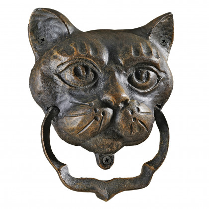Toscano - Black Cat Authentic Door Knocker