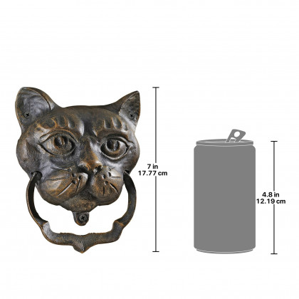 Toscano - Black Cat Authentic Door Knocker