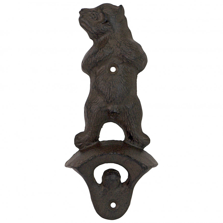 Toscano - Growling Grizzly Forest Bear Wall Mount Bottle Opener