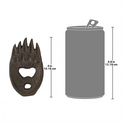Toscano - Forest Bear Grizzly Paw Bottle Opener