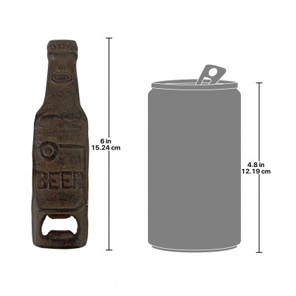Toscano - A Cold Bottle of Beer Opener in Cast Iron