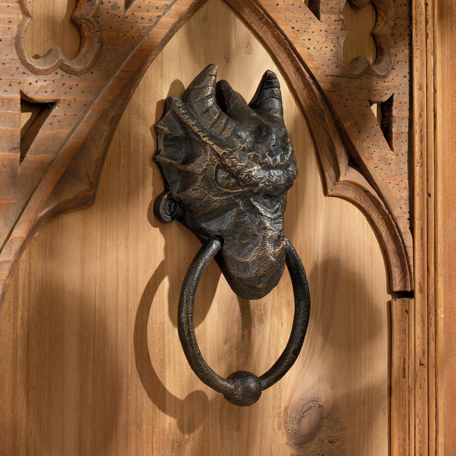 Toscano - Head of the Dragon Medieval Door Knocker
