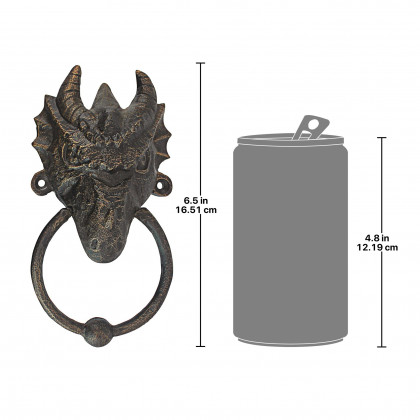 Toscano - Head of the Dragon Medieval Door Knocker