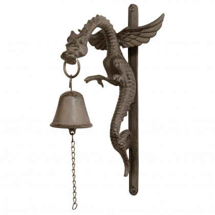 Toscano - Florentine Dragon Gothic Doorbell in Cast Iron
