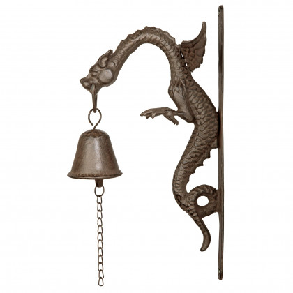 Toscano - Florentine Dragon Gothic Doorbell in Cast Iron