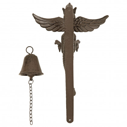 Toscano - Florentine Dragon Gothic Doorbell in Cast Iron