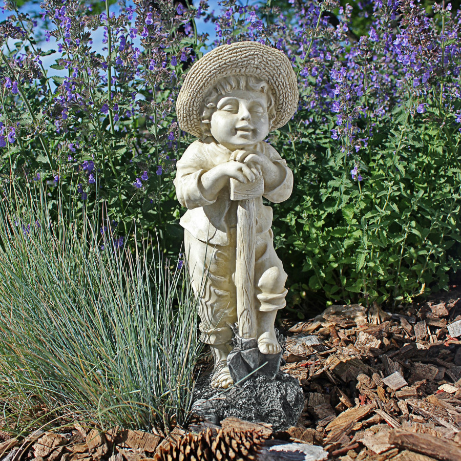 Toscano Young Gardener Boy Samuel Statue - Medium