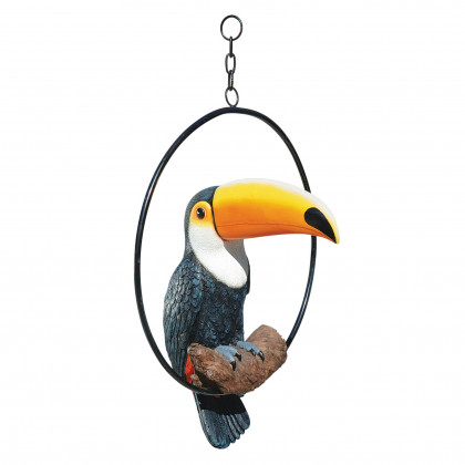 Toscano - Touco the Tropical Toucan Sculpture on Ring Perch