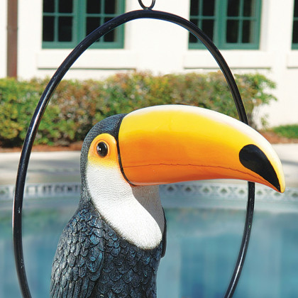 Toscano - Touco the Tropical Toucan Sculpture on Ring Perch
