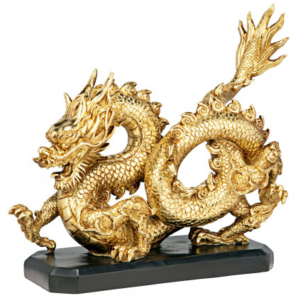 Toscano - Emperor’s Golden Dragon Asian Statue