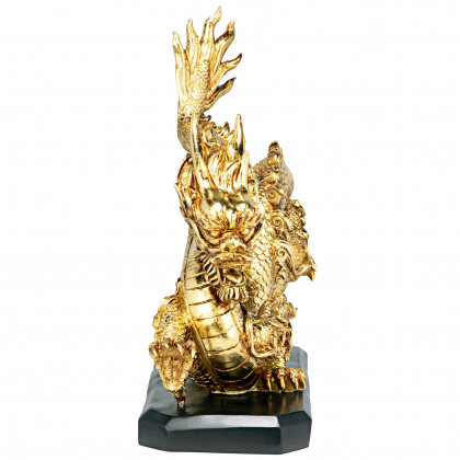 Toscano - Emperor’s Golden Dragon Asian Statue