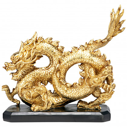 Toscano - Emperor’s Golden Dragon Asian Statue