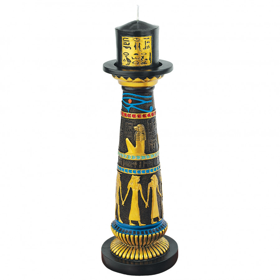 Toscano - Temple of Luxor Sculptural Egyptian Candleholder