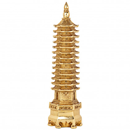 Toscano - Golden Wen Chang Asian Pagoda Tower Statue