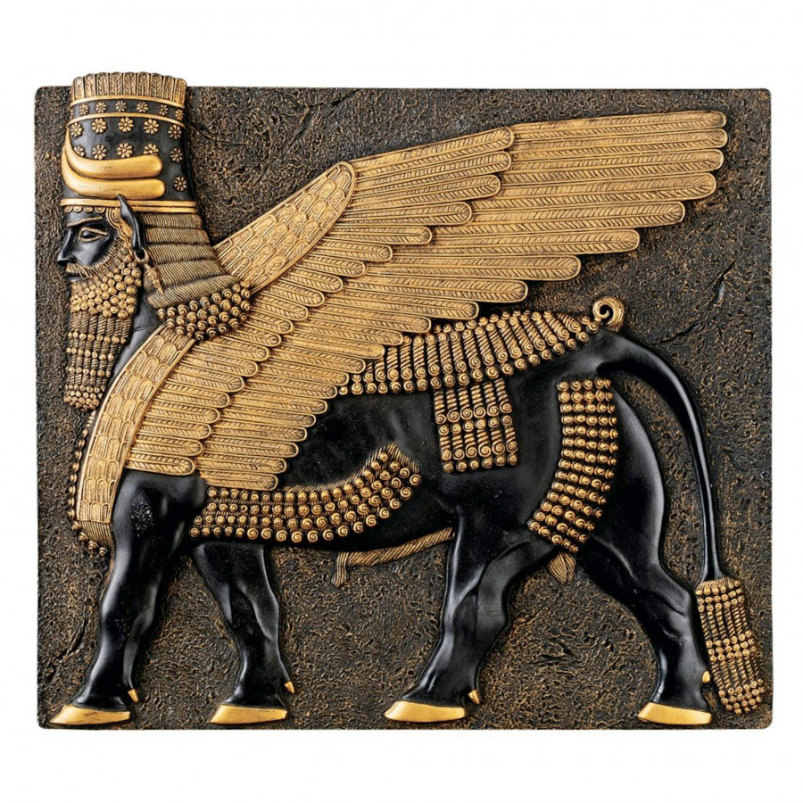 Toscano - Assyrian Winged Bull Wall Sculpture