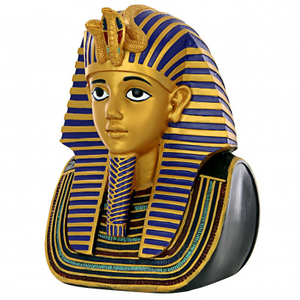 Toscano Golden Shroud of Tutankhamen Egyptian Bust Statue - Medium