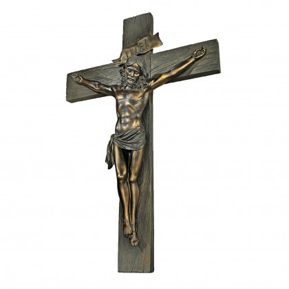 Toscano - Crucifixion Cross of Jesus Christ Wall Sculpture