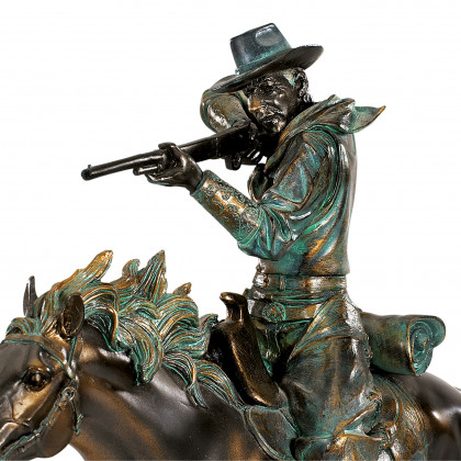 Toscano The Wild West Sharp Shooter Statue