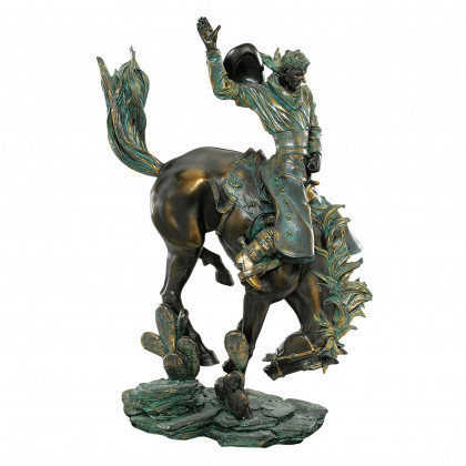 Toscano The Wild West Bronco Buster Statue