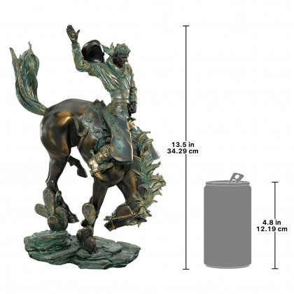 Toscano The Wild West Bronco Buster Statue
