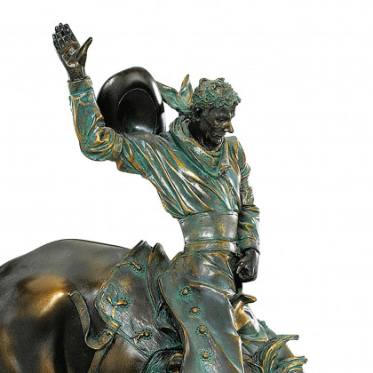 Toscano The Wild West Bronco Buster Statue