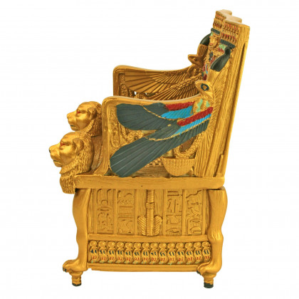 Toscano - King Tut Throne Egyptian Treasure Box in Gold