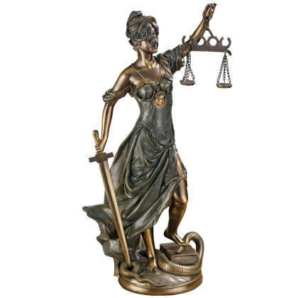 Toscano Goddess of Justice Themis Statue - Large