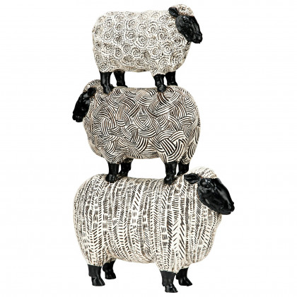 Toscano - Stacked Sheep Spirit Animal Statue