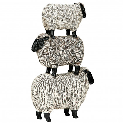 Toscano - Stacked Sheep Spirit Animal Statue