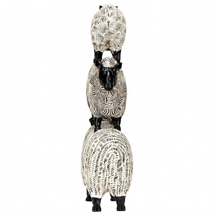 Toscano - Stacked Sheep Spirit Animal Statue