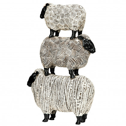 Toscano - Stacked Sheep Spirit Animal Statue