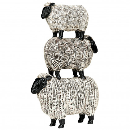 Toscano - Stacked Sheep Spirit Animal Statue