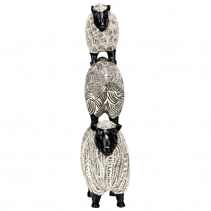 Toscano - Stacked Sheep Spirit Animal Statue