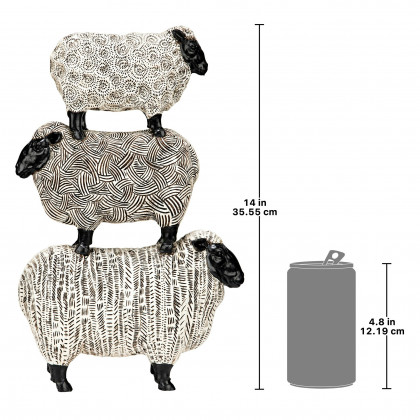 Toscano - Stacked Sheep Spirit Animal Statue